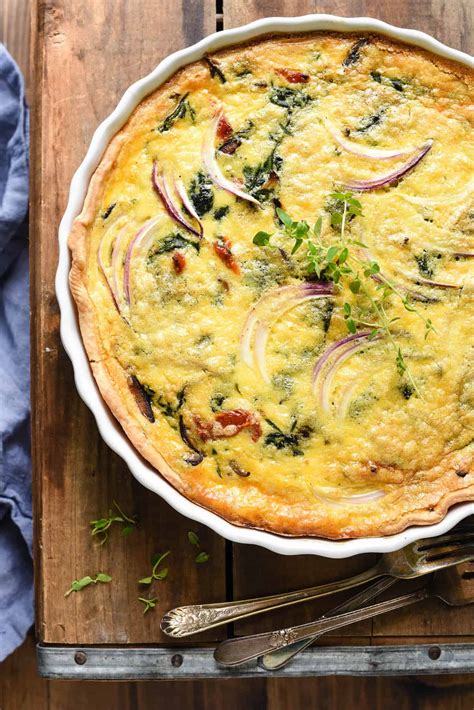Vegetarian Quiche Easy Quiche With Vegetables Foxes Love Lemons