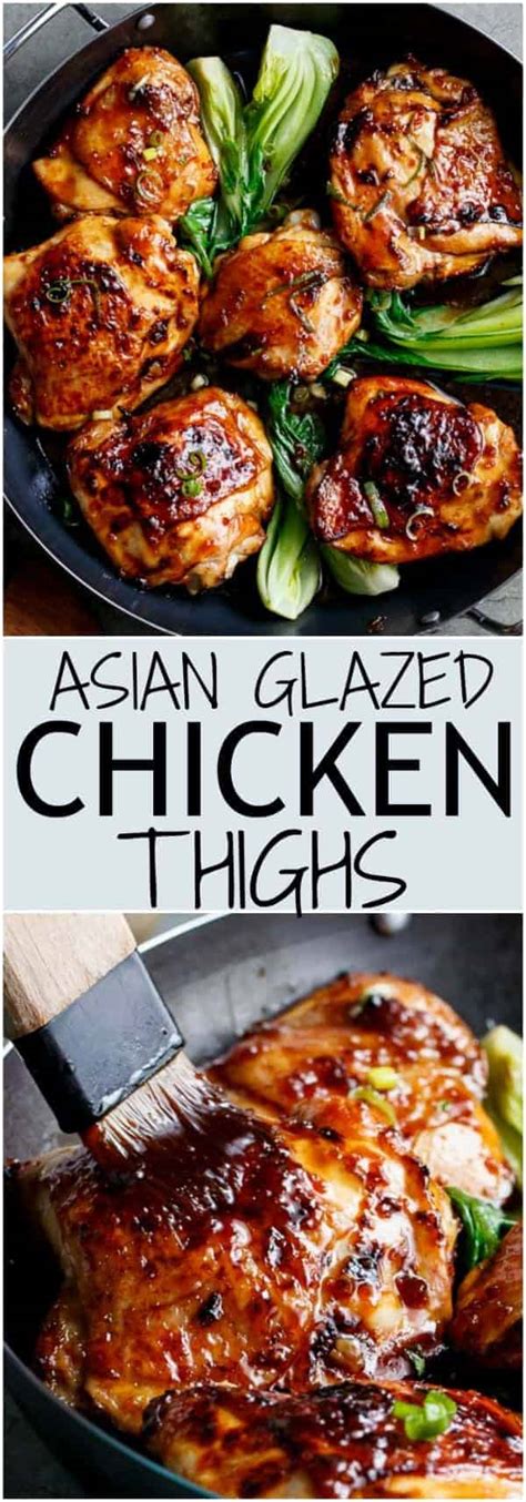 Roasted Asian Glazed Chicken Thighs Cafe Delites