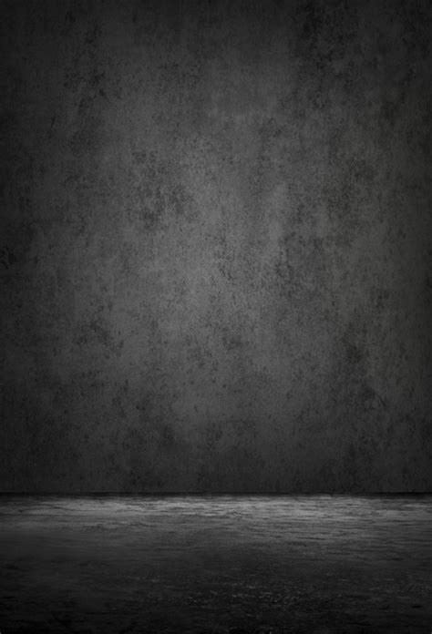 Laeacco Gradient Solid Dark Wall Floor Grunge Portrait Photographic