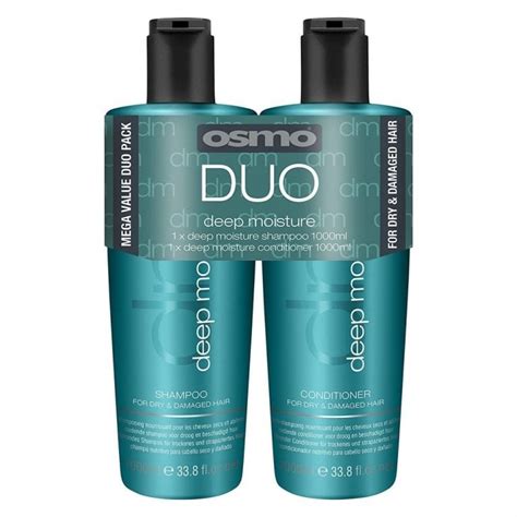 Osmo Deep Moisture Shampoo And Conditioner Twin 2 X 1000ml
