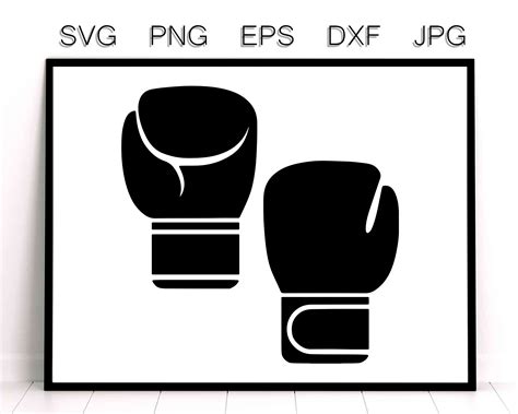 Boxing Gloves Logo Svg Boxing Vector File To Download Eps Etsy