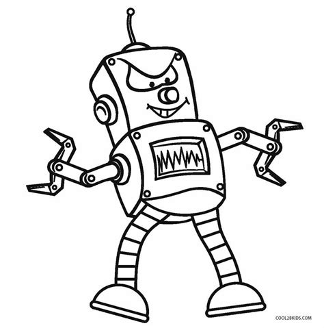 Free Printable Robot Coloring Pages For Kids Cool2bkids Coloring