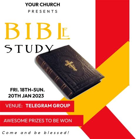 Copy Of 01 Bible Study Banner Postermywall