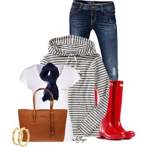 Cute Rainy Day Outfit Red Hunter Boots Red Rain Boots Snow Boots