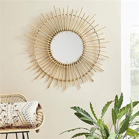 Great savings & free delivery / collection on many items. Mirror | Rattan mirror, Mirror wall, Hanging wall mirror