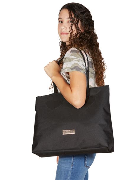 Black Waterproof Canvas Tote Bag High End Designer Handbags By Joan Gdasi