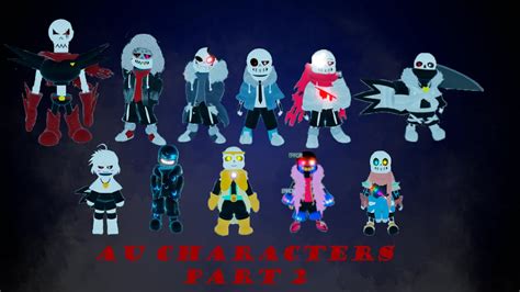 AU Characters PART 2 | Undertale ultimate timeline | Roblox - YouTube