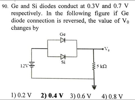 Two Parallel Diodes In A Circuit
