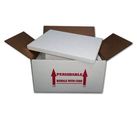 11″x11″x6″ Insulated Shipping Box With 12″ Foam 10 Pack Superior