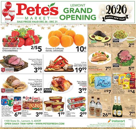 Here for help with perks, digital coupons, online shopping or the mobile app. Pete's Fresh Market - New Year's Ad 2019/2020 Current ...