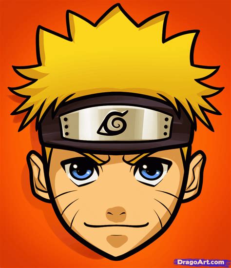How To Draw Naruto Easy Cara Menggambar Gambar Simpel Anime Naruto