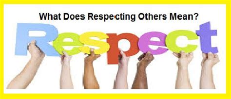 What Does Respecting Others Mean Respect Lessons Middle School