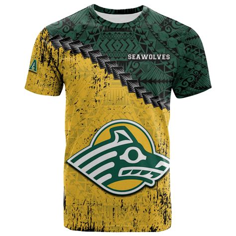 Buy Alaska Anchorage Seawolves T Shirt Grunge Polynesian Tattoo Ncaa