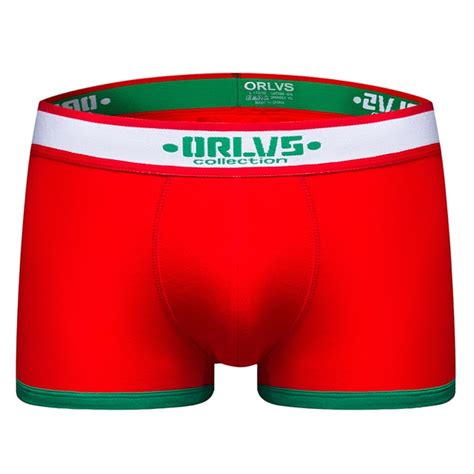 Orlvs Brand Male Panties Breathable Cotton Boxer Men Underwear U Convex