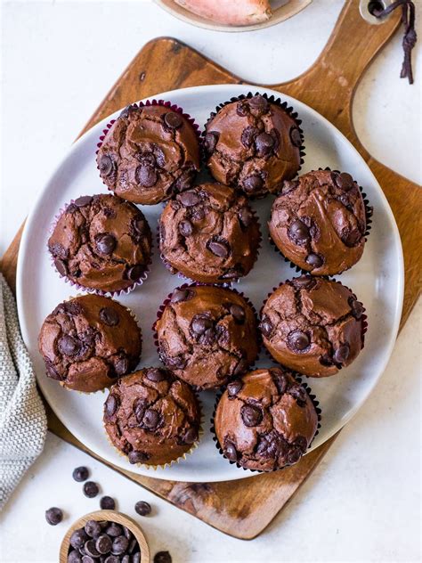 Double Chocolate Sweet Potato Muffins Recipe Sweet Potato Muffins