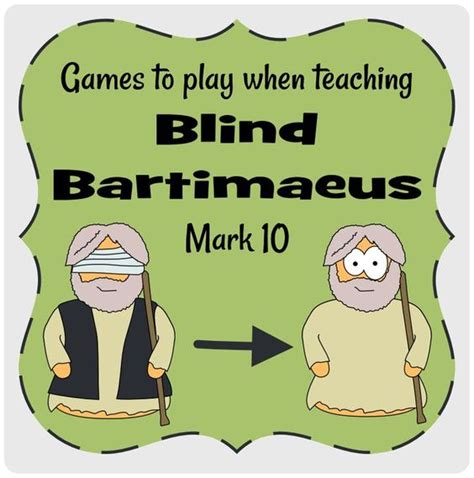 Bartimaeus Mark 10 Miracle Bartimaeus Sunday School Crafts For