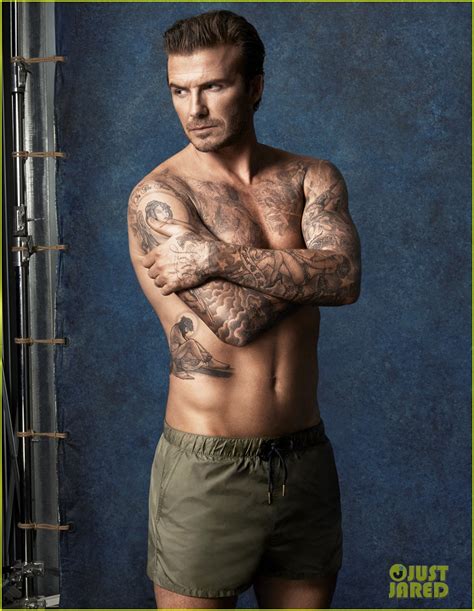 David Beckham S Hot Shirtless Body Is On Display For New H M Bodywear Swimwear Collection