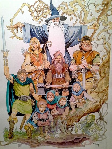 Ralph Bakshi S Lord Of The Rings The Fellowship Middle Earth Art Tolkien Artwork Hobbit Art