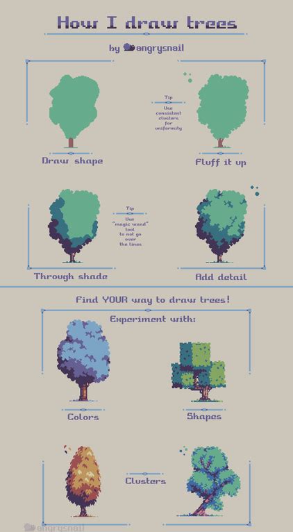 Pixel Art Tree My Tutorial On Trees Your