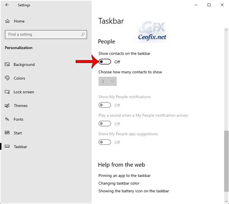 How To Add Or Remove People From Taskbar In Windows 10