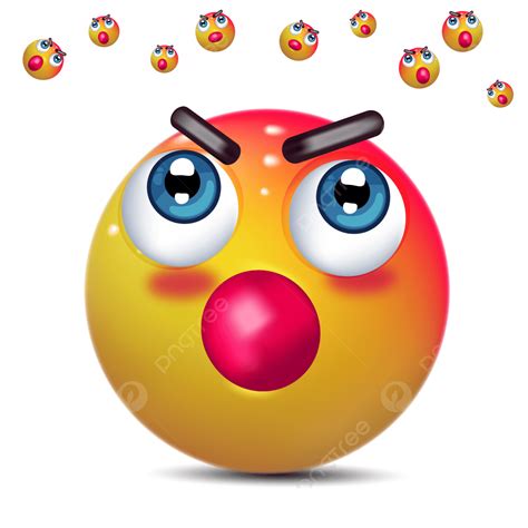 Emoji 3d Irritado Fundo Transparente Png 3d Emoção Emoji Imagem Png