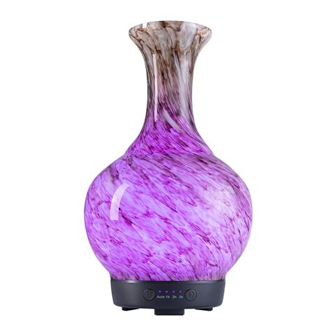 Essential Oil Diffuser Coosa Handmade Art Glass Vase 100ml Ultrasonic Aroma