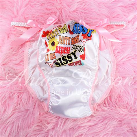 Sissy Satin Panties Shiny Wetlook Humiliation Naughty Mens String