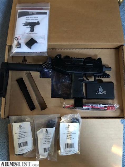 Armslist For Sale Iwi Uzi Pro With Tail Hook Brace 5 Mags