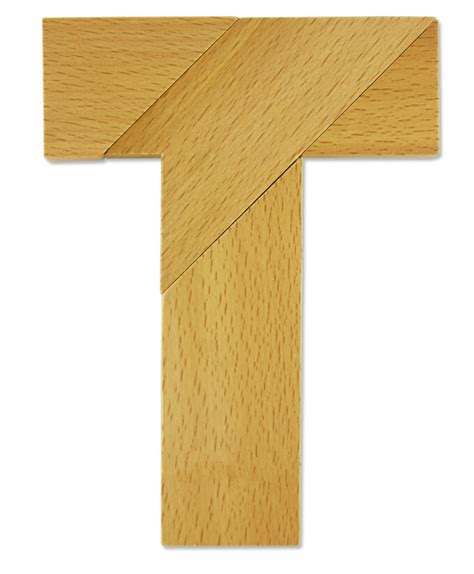 T Puzzle Wooden Tangram T Puzzle For Kids Play
