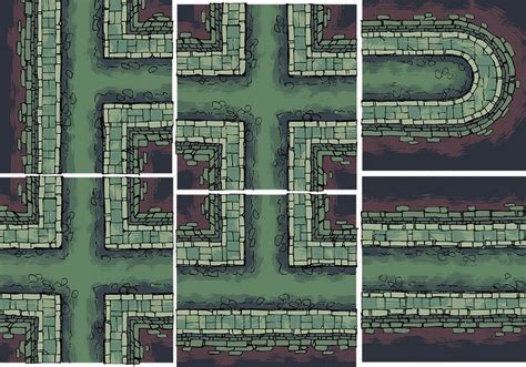 Sewer Map Tiles Fantasy Maps By 2 Minute Tabletop Map Dungeon Maps