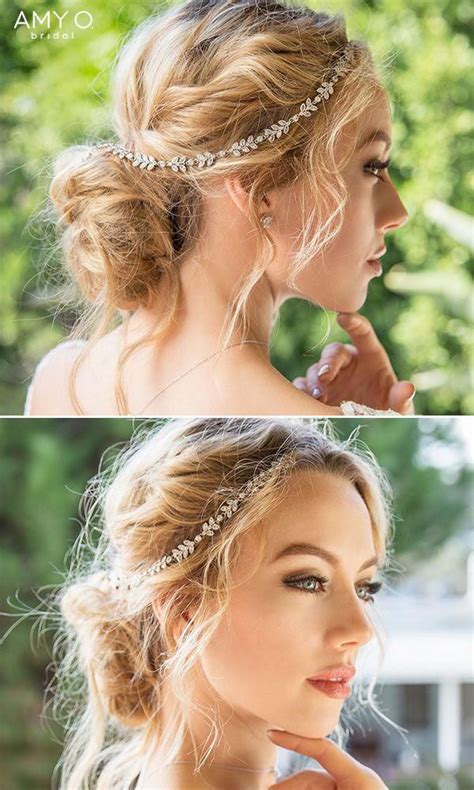 Wedding Hair Headbands For Bridal Updos In 2020 Prom Hairstyles For