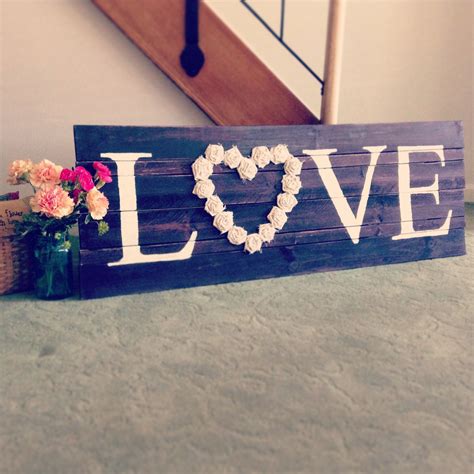 Home Decor Love Sign 2 By Marybeth Wooden Decor Love Signs Decor