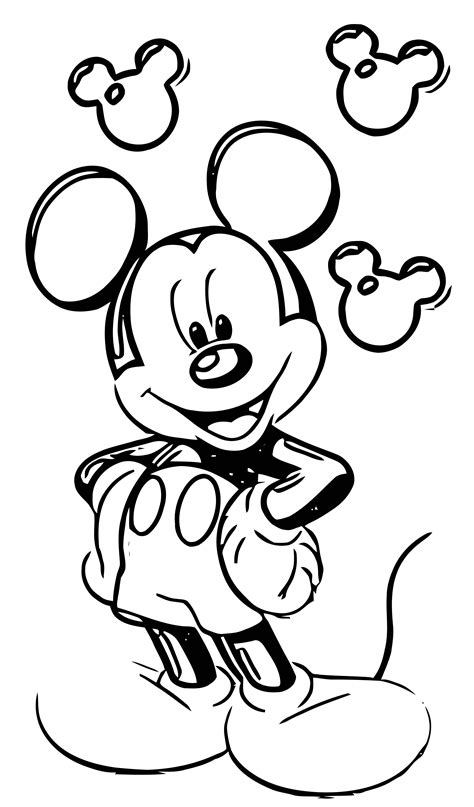 Mickey Mouse Cartoon Hd Photo Coloring Page – Wecoloringpage.com