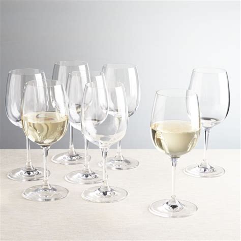 Aspen White Wine Glasses Set Of 8 Reviews Crate And Barrel In 2021