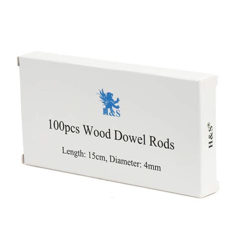 Hands Wooden Sticks Wood Dowel Rods 100pcs 15cm X 4mm Craft Unfinished