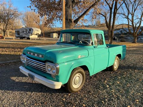Very Nice 1959 Ford F 100 F100 Styleside Pickup Vintage Pickups For Sale