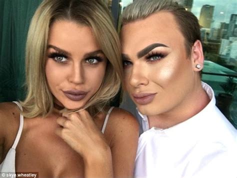 Skye Wheatleys Pal Michael Finch Shows The Power Of Makeup Daily Mail Online