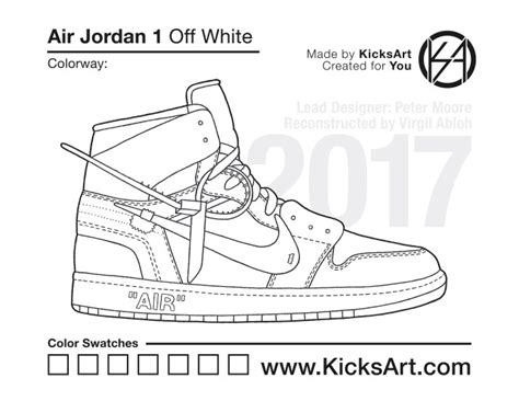 You have the printable jordan 1 coloring page to color on coloringpagesonly.com. Air Jordan 1 - KicksArt