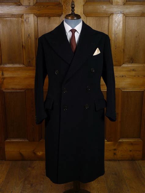 Classic Navy Blue Bespoke Overcoat From 1935