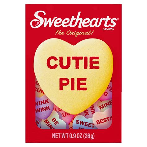 Sweethearts Valentine Conversation Hearts Hard Candy 09 Oz Box