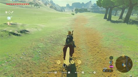 Horse Riding The Legend Of Zelda Breath Of The Wild Interface In Game