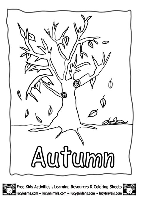 Autumn Colouring Pages Fall Lucy Learns Fall Activities For Kids