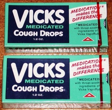 Vintage 2 1960s Sealed Boxes Vicks Medicated Cough Drops Mib