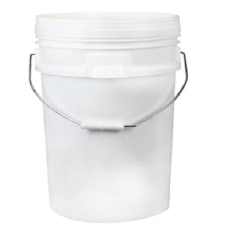 Check spelling or type a new query. Bucket, 20L, white plastic with metal/plastic handle and lid