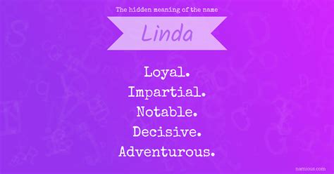 The Hidden Meaning Of The Name Linda Namious