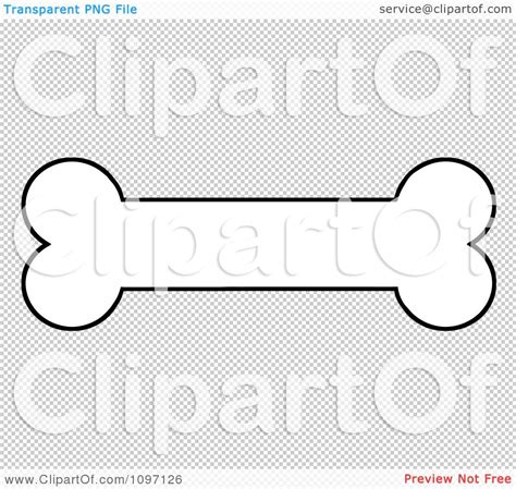 Dog Bone Outline Clip Art Clipart Black And White Outlined Dog Bone