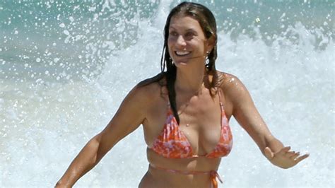 Emily In Paris Star Kate Walsh Makes A Splash In Orange Bikini With Beau Andrew Nixon At