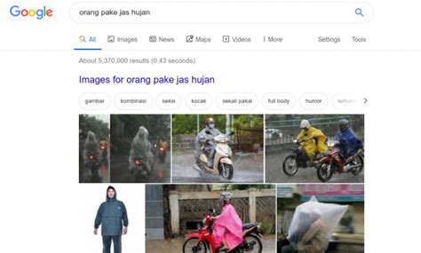 Yang berarti kedua klausa tersebut saling melengkapi untuk menemukan hasil pencarian yang paling sesuai. Kenapa pencarian "monyet pake jas hujan" yang muncul Pak Jokowi? - Sutriman.com