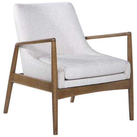 Uttermost Accent Furniture Accent Chairs Bev White Accent Chair