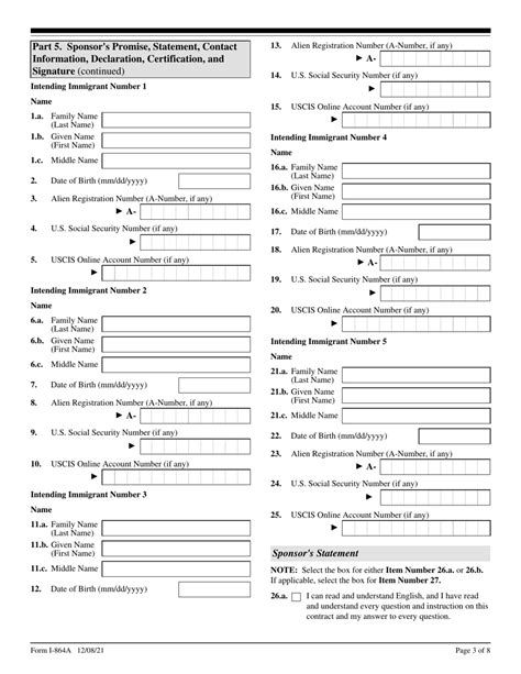 Uscis Form I 864a Download Fillable Pdf Or Fill Online Contract Between